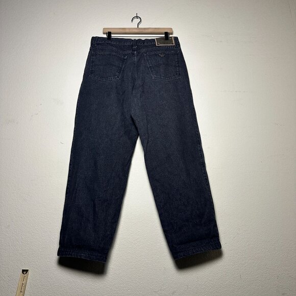 VTG AX Armani Exchange Designer Denim Jeans Pants Light Black Wash Men 32 Street - Picture 2 of 16